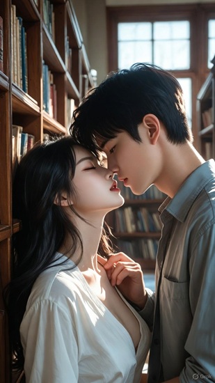 แอบเย็ดนักศึกษาสาวในห้องสมุด