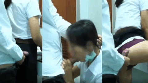 นักศึกษาแอบเย็ดกันในห้องน้ำครู